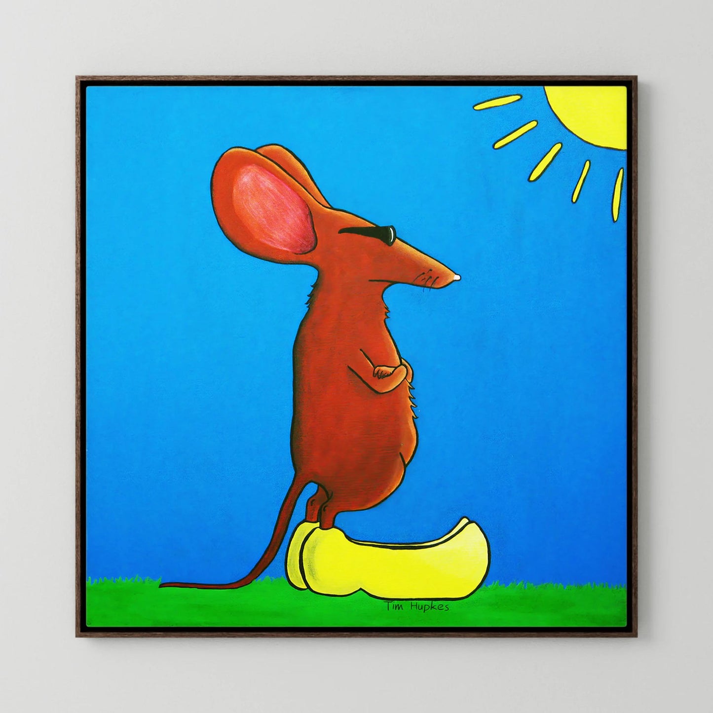 Cool Mouse on Clogs | Canvas Print