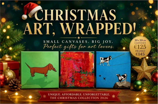 Artworks knotted dogs, Have Fun and Daredevil by Tim Hupkes in Christmas surroundings