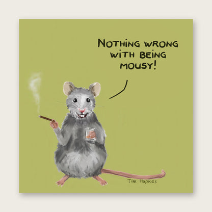 Mousy Lime greeting card by Tim Hupkes, English version
