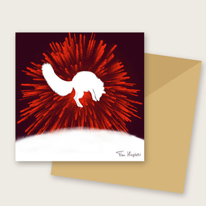 The Hunt greeting card by Tim Hupkes, with envelope