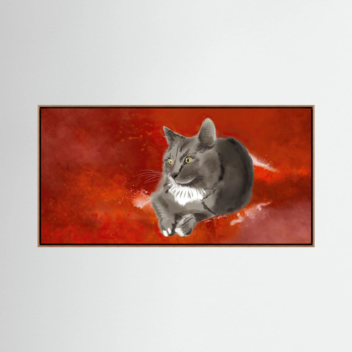 Penny by Tim Hupkes, canvas print in an oak frame