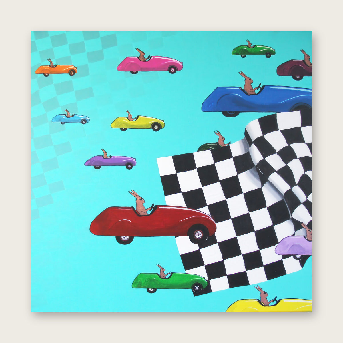 The Race greeting card by Tim Hupkes