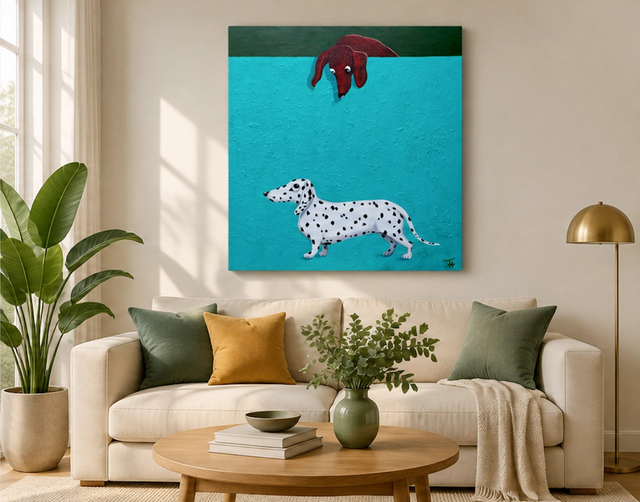 Freckles by Tim Hupkes on a living-room wall, placed with ARA