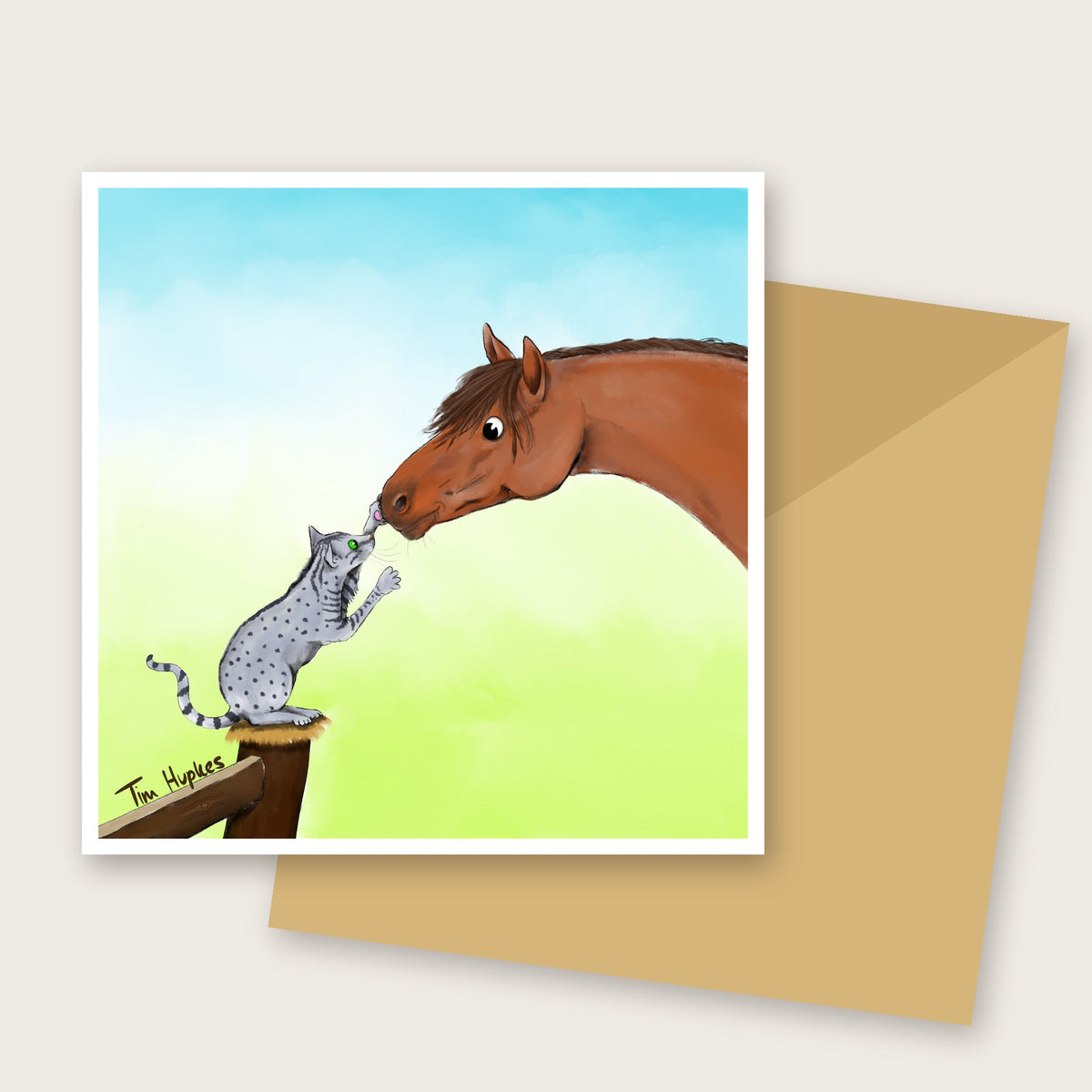 Friendship greeting card by Tim Hupkes, with envelope