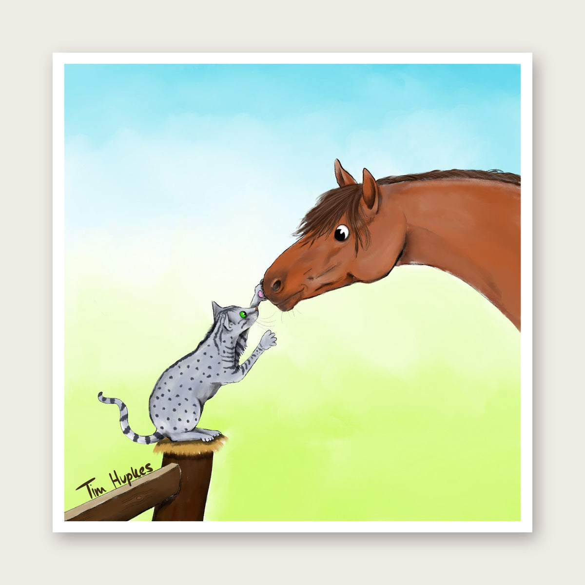 Friendship greeting card by Tim Hupkes