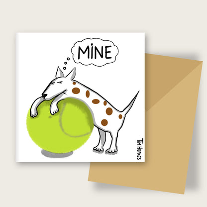Mine greeting card by Tim Hupkes, English version, with envelope