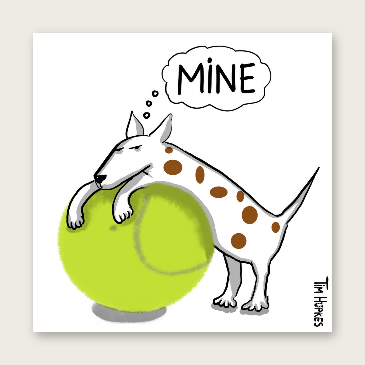 Mine greeting card by Tim Hupkes, English version