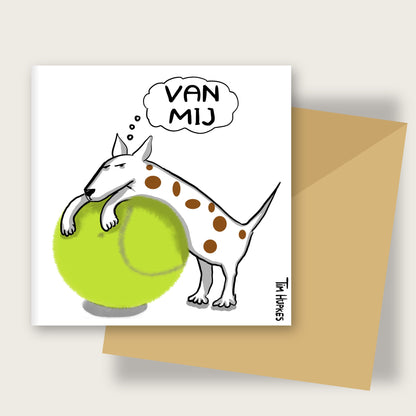 Mine greeting card by Tim Hupkes, Dutch version, with envelope