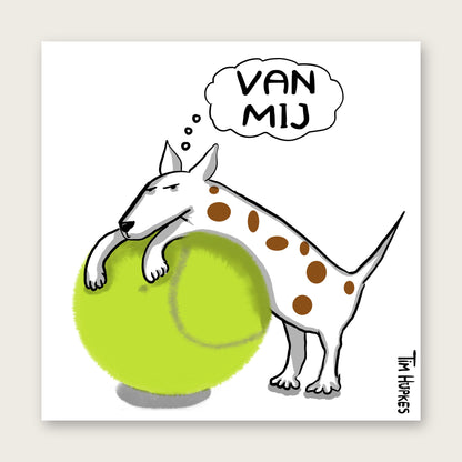 Mine greeting card by Tim Hupkes, Dutch version
