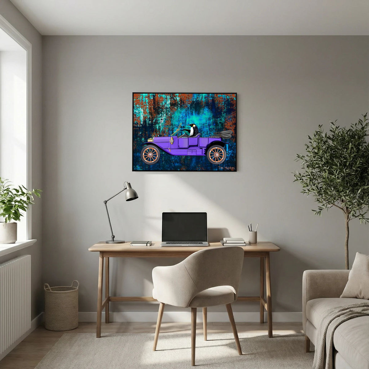 Going for a Spin (turquoise) | Canvas Print