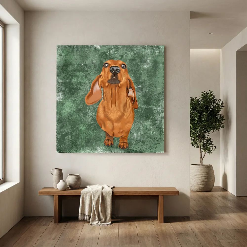 Marley the Dachshund | Canvas Print