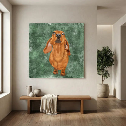 Marley the Dachshund | Canvas Print