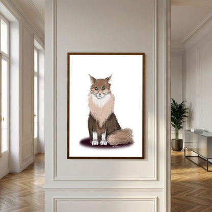 Fine Art Paper Print | Norse Kat | Grumpy Cat