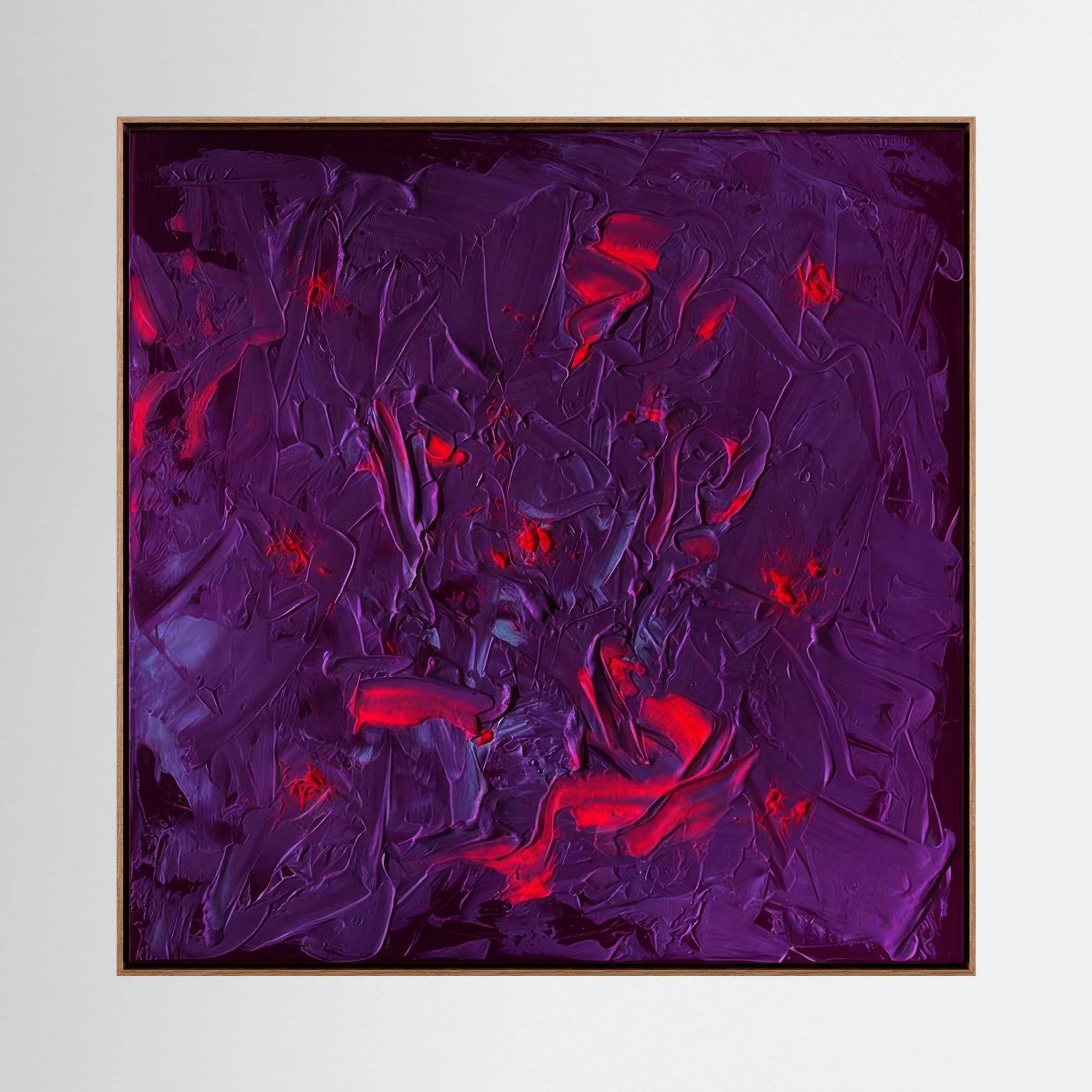 Electric Bloom | Canvas Print | 30 x 30