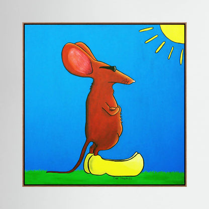 Cool Mouse | Canvas Print | 30 x 30