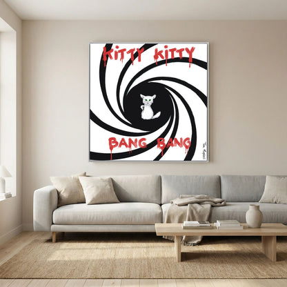 Kitty Kitty Bang Bang | Canvas Print