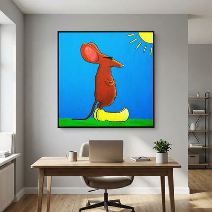 Cool Mouse on Clogs | Canvas Print