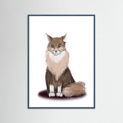 Fine Art Paper Print | Norse Kat | Grumpy Cat
