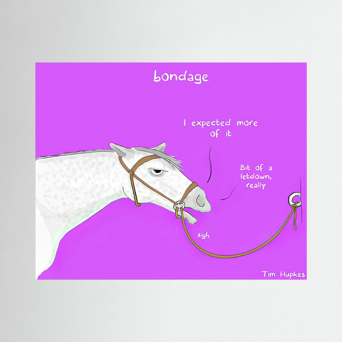 Bondage by Tim Hupkes, canvas print unframed