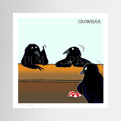 Crowbar by Tim Hupkes, limited edition fine art print shown framed on a wall