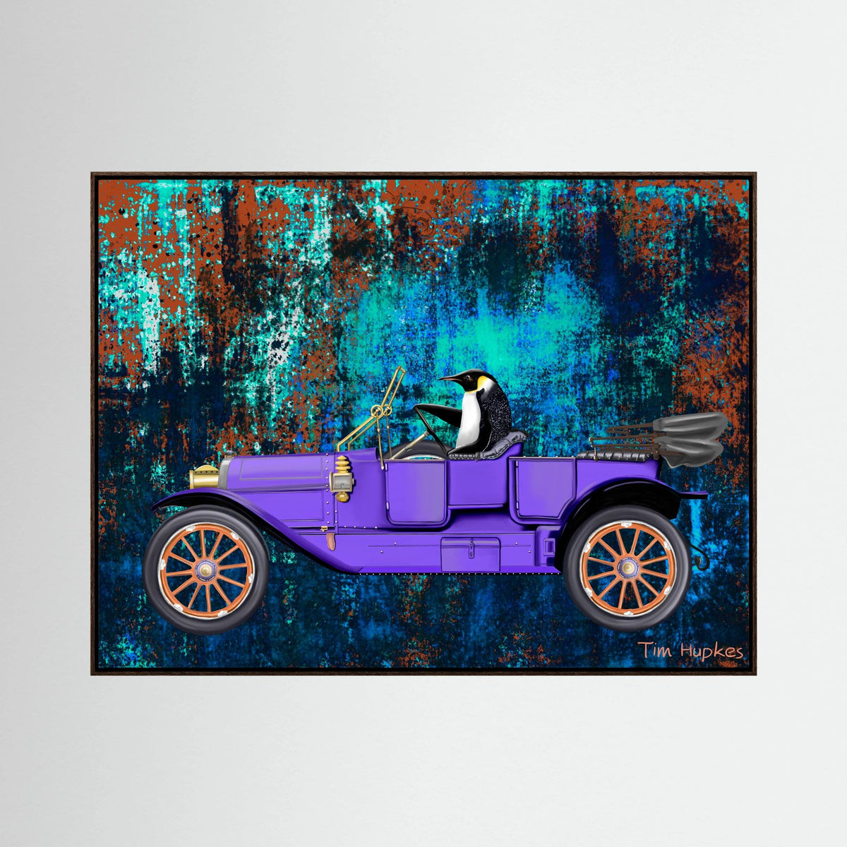 Going for a Spin (turquoise) | Canvas Print