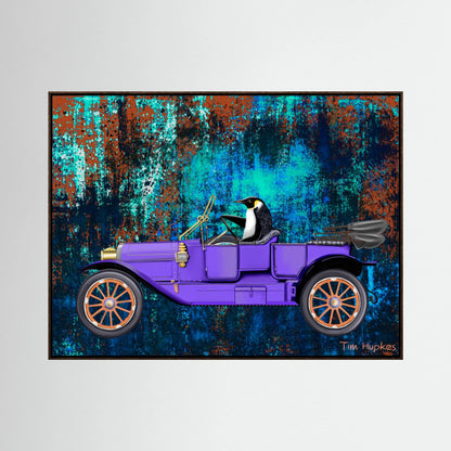 Going for a Spin (turquoise) | Canvas Print