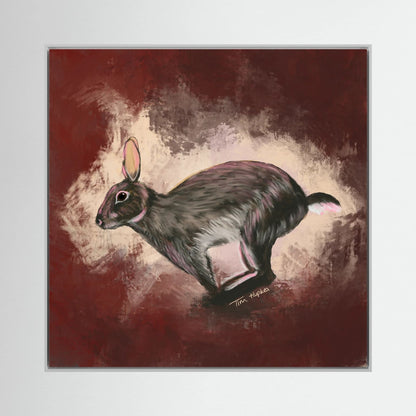 Faith the Rabbit | Canvas Print | 30 x 30