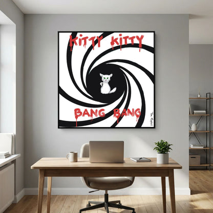 Kitty Kitty Bang Bang | Canvas Print