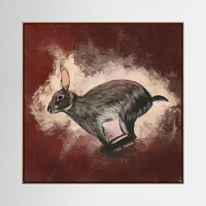 Faith the Rabbit | Canvas Print | 30 x 30