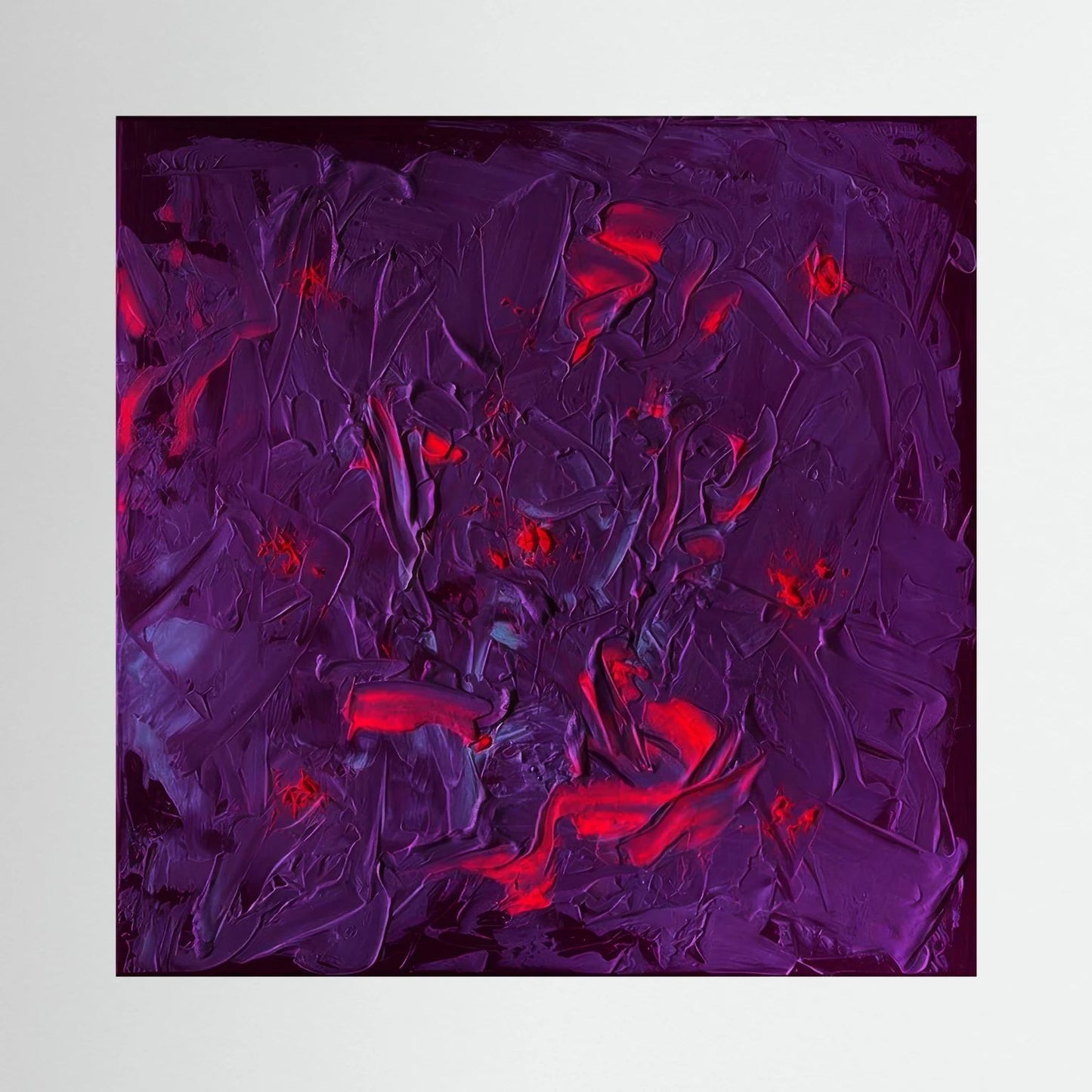 Electric Bloom | Canvas Print | 30 x 30