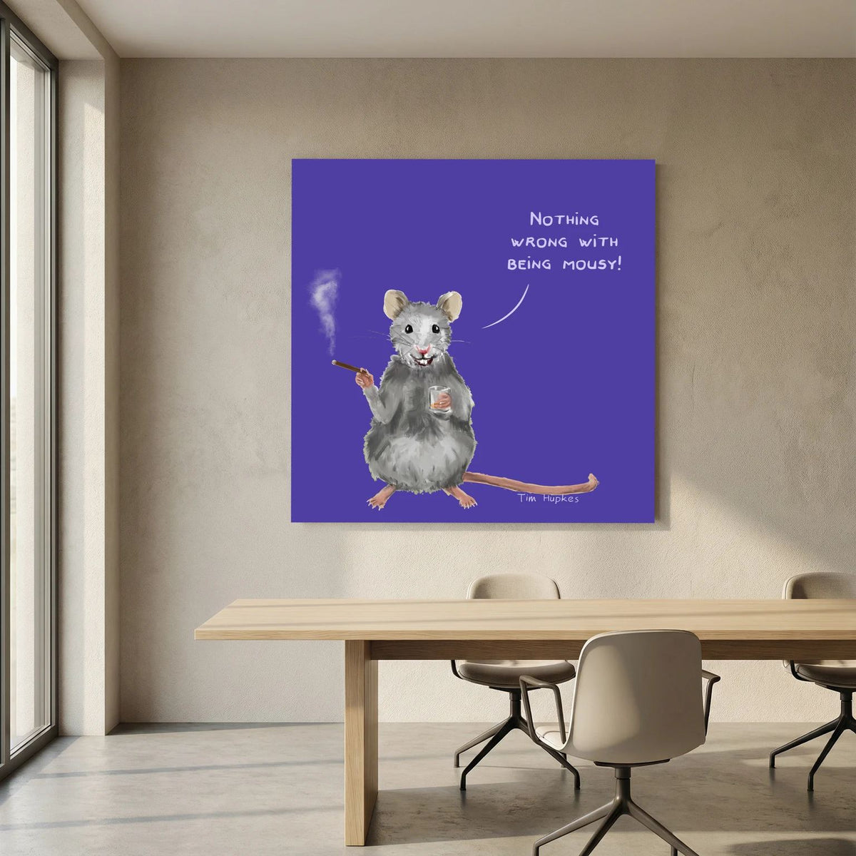 Mousy | Purple | Canvas Print