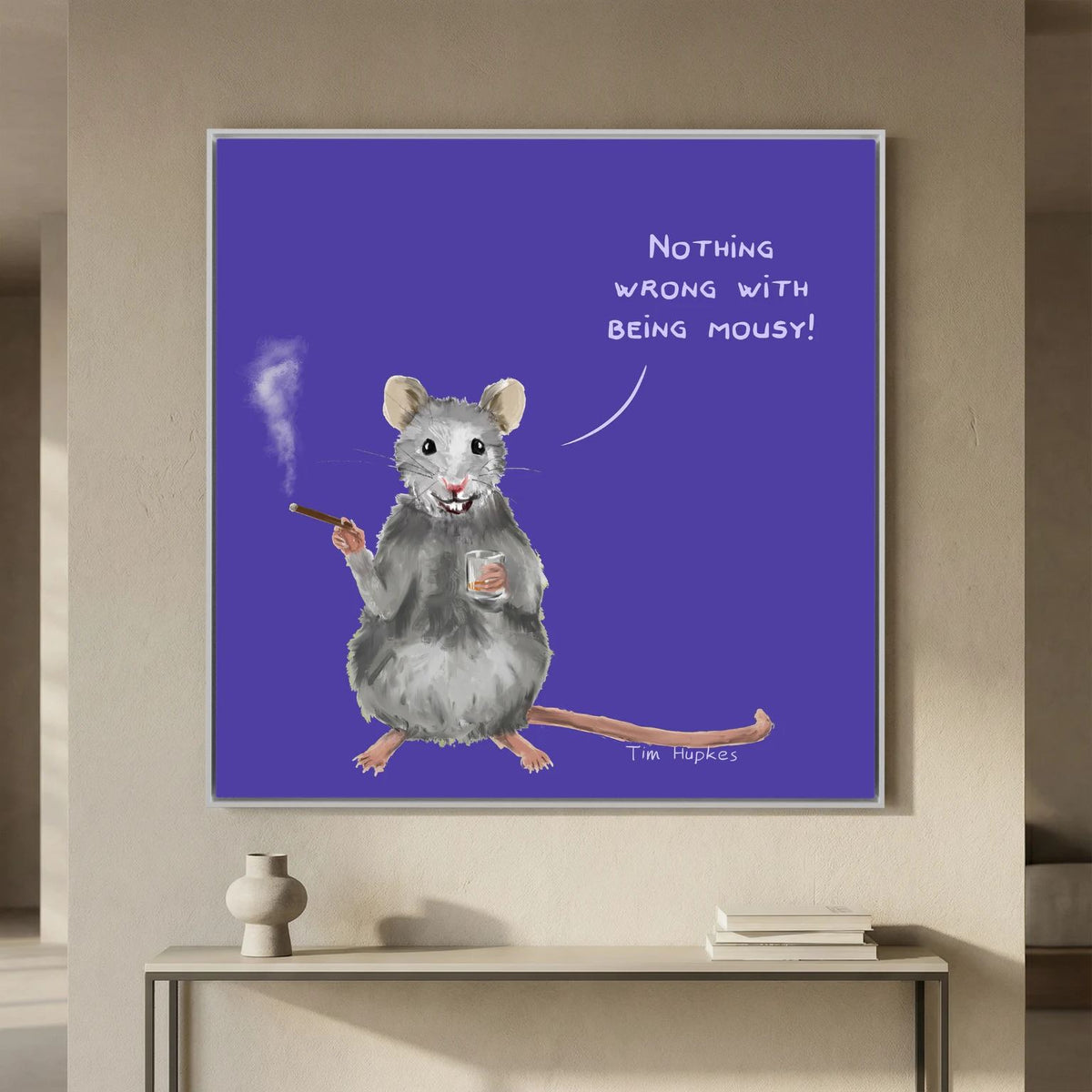 Mousy | Purple | Canvas Print