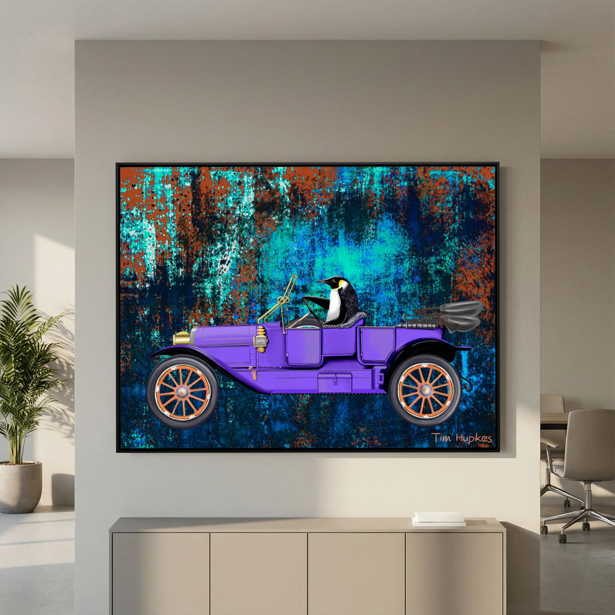 Going for a Spin (turquoise) | Canvas Print