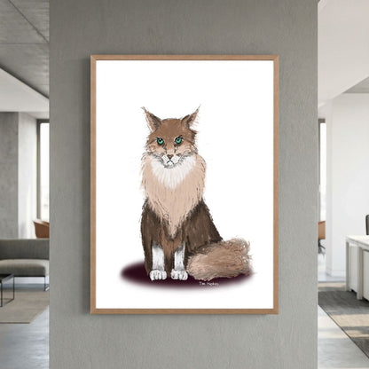Fine Art Paper Print | Norse Kat | Grumpy Cat