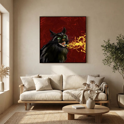 Dragon Cat | Canvas Print