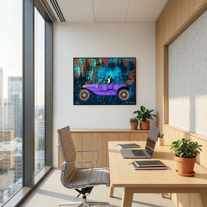Going for a Spin (turquoise) | Canvas Print