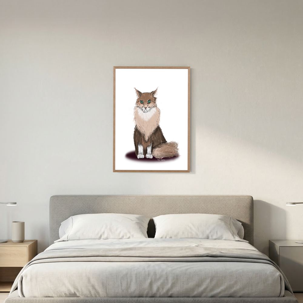 Fine Art Paper Print | Norse Kat | Grumpy Cat