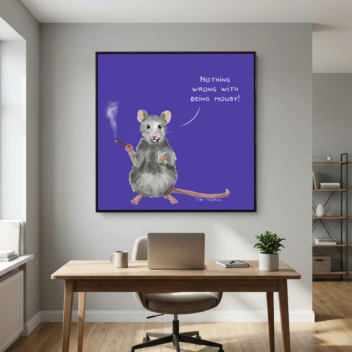Mousy | Purple | Canvas Print