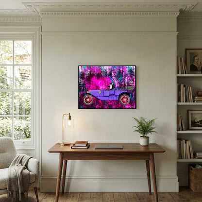 Going for a Spin (fuchsia) | Canvas Print