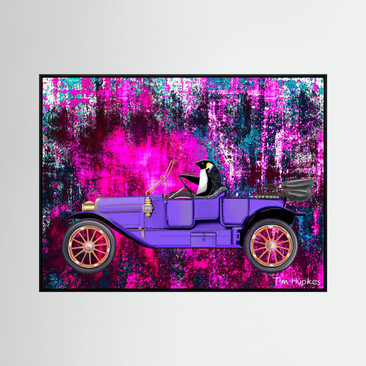 Going for a Spin (fuchsia) | Canvas Print