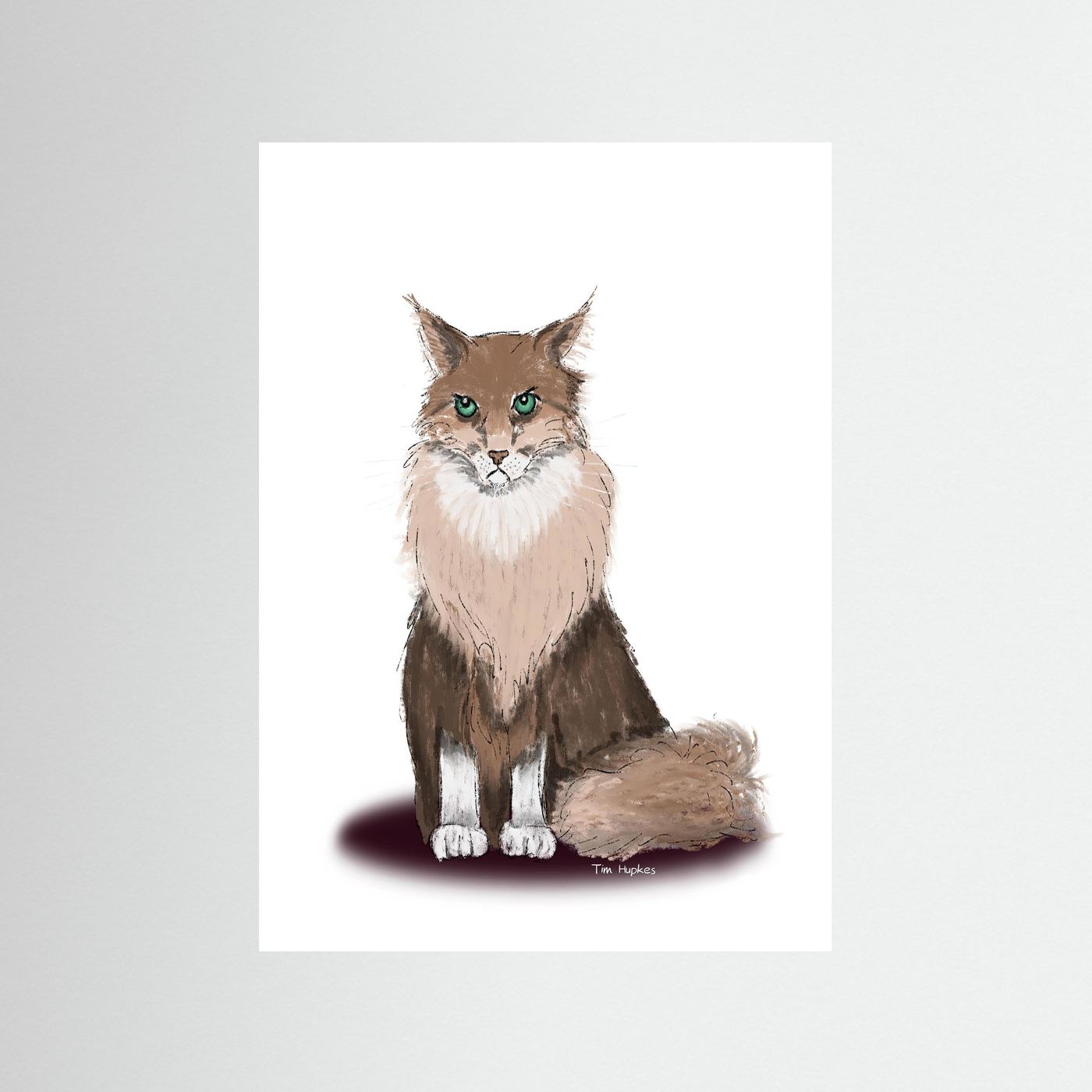 Fine Art Paper Print | Norse Kat | Grumpy Cat