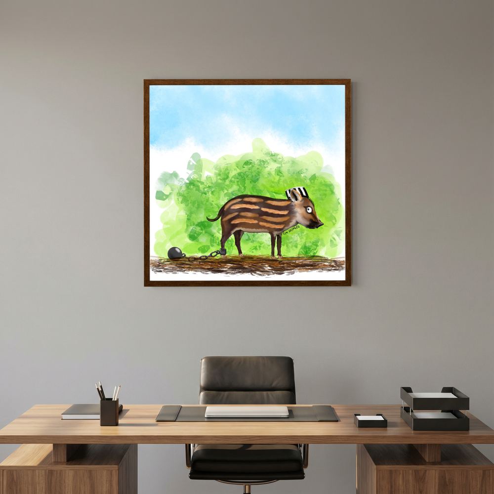 Prison Piglet | Paper Print