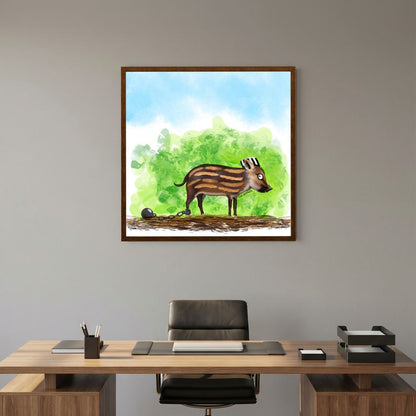 Prison Piglet | Paper Print
