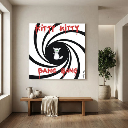 Kitty Kitty Bang Bang | Canvas Print