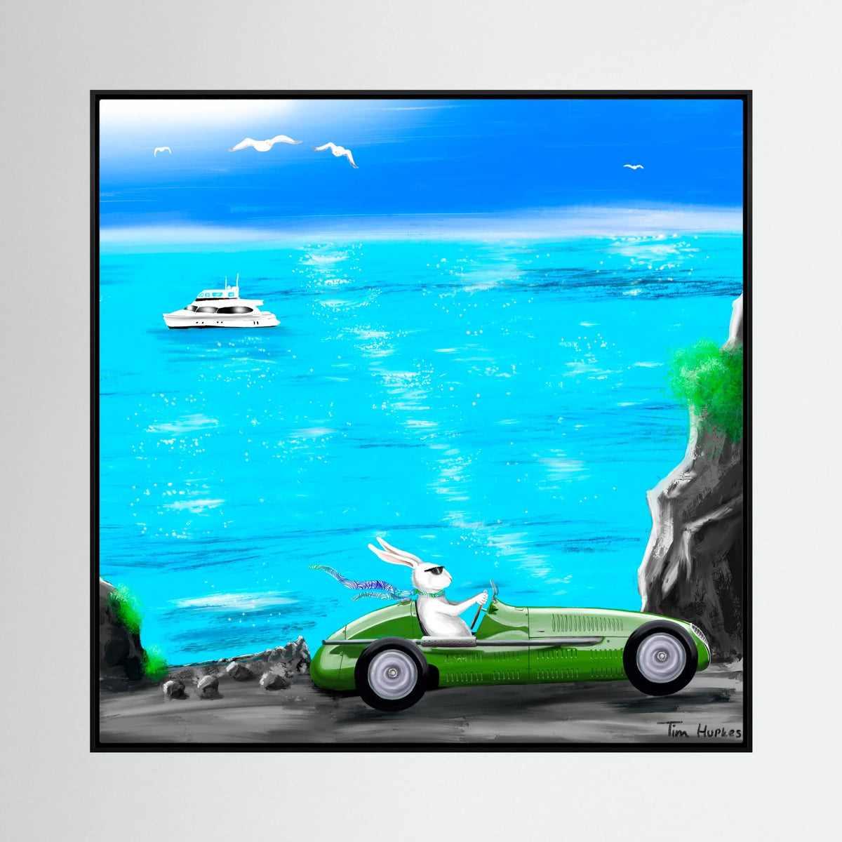 Monaco Maserati Bunny | Canvas Print