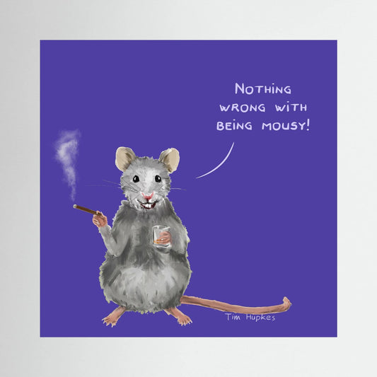 Mousy | Purple | Canvas Print