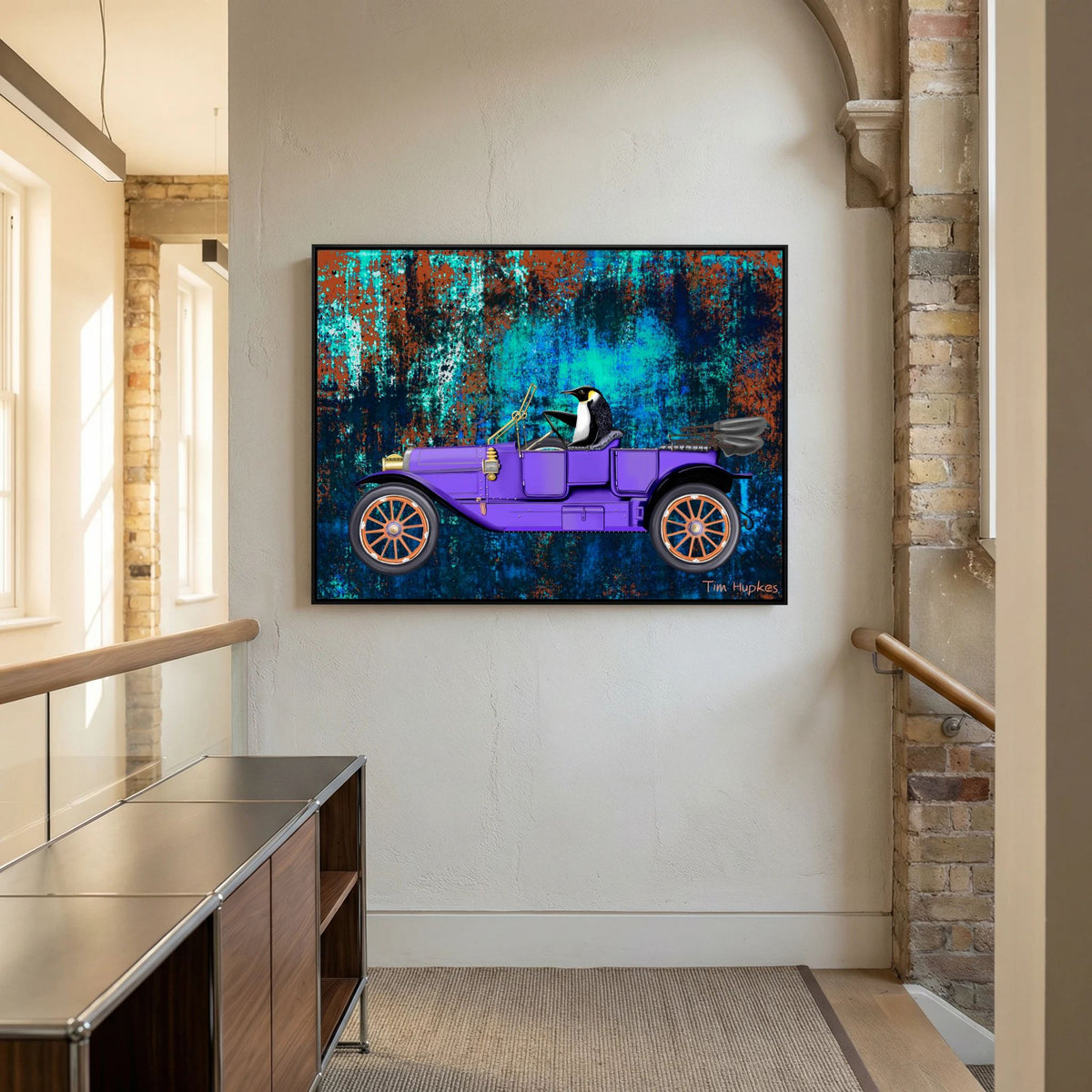 Going for a Spin (turquoise) | Canvas Print