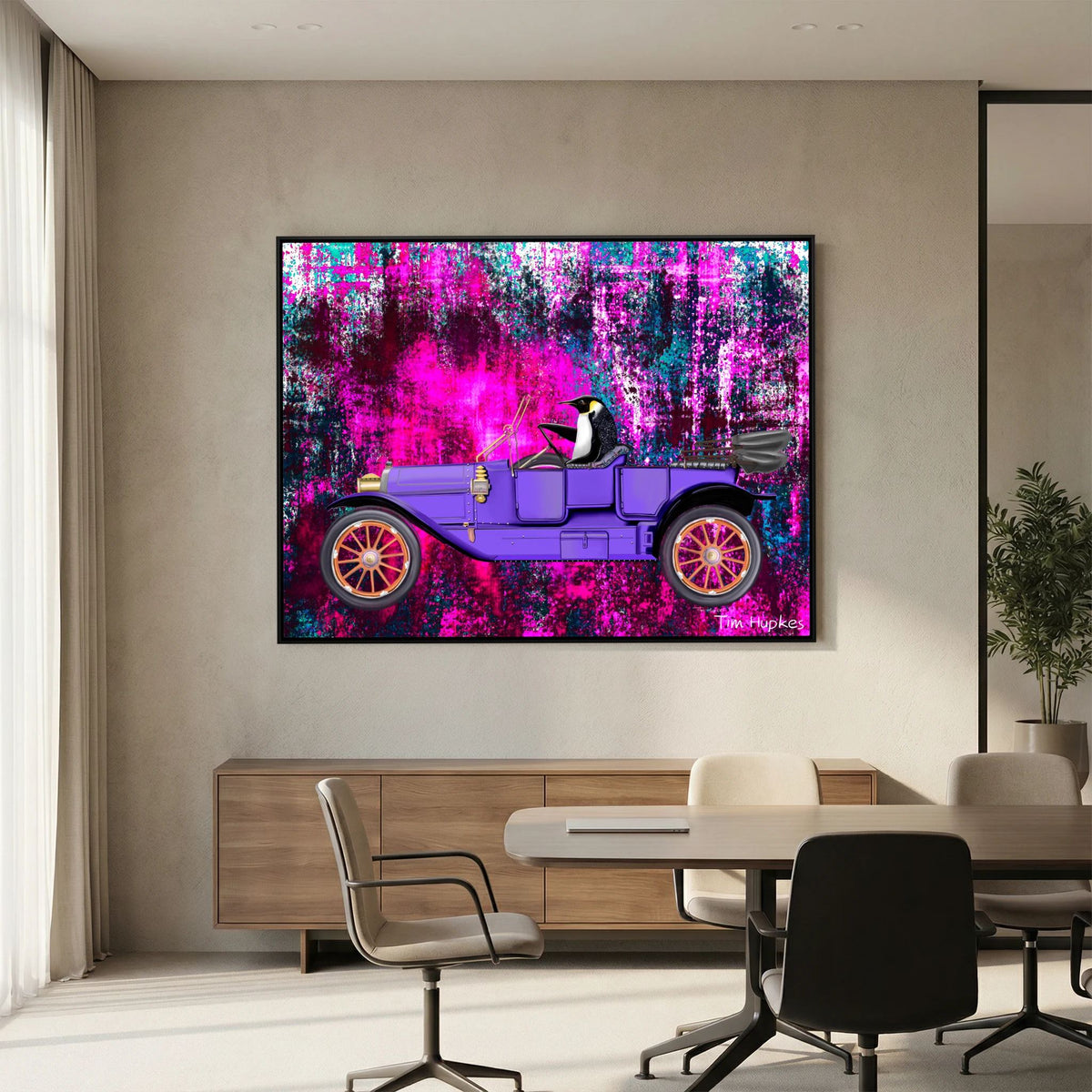 Going for a Spin (fuchsia) | Canvas Print