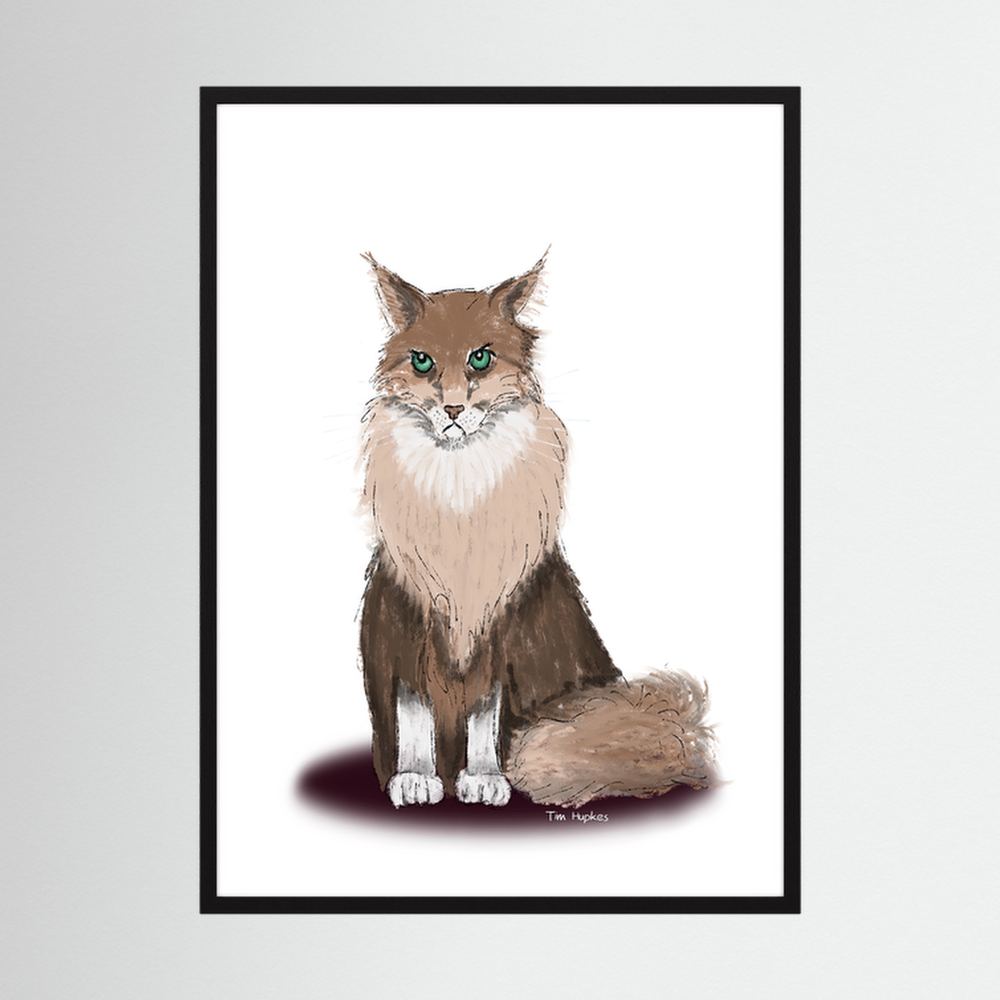 Fine Art Paper Print | Norse Kat | Grumpy Cat