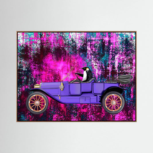 Going for a Spin (fuchsia) | Canvas Print